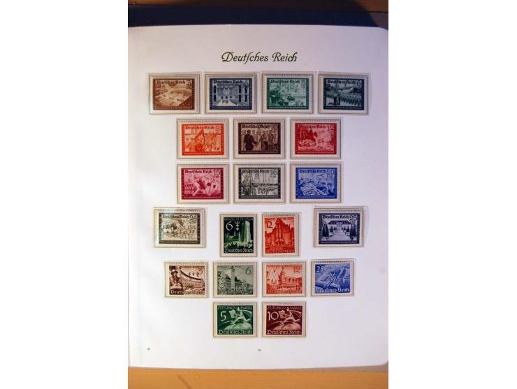 1933/45, umfangreiche postfrische und ungebrauchte Sammlung inkl. Dienstmarken mit vielen ungezähnten Marken, Teilzähnungen, 