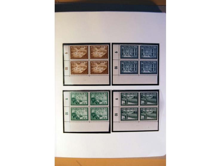1933/45, umfangreiche postfrische und ungebrauchte Sammlung inkl. Dienstmarken mit vielen ungezähnten Marken, Teilzähnungen, 