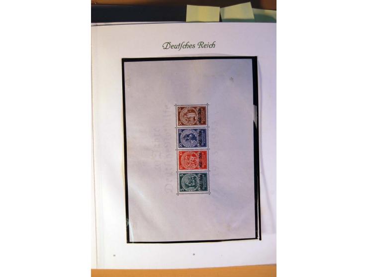 1933/45, umfangreiche postfrische und ungebrauchte Sammlung inkl. Dienstmarken mit vielen ungezähnten Marken, Teilzähnungen, 