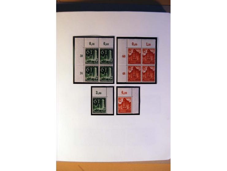 1933/45, umfangreiche postfrische und ungebrauchte Sammlung inkl. Dienstmarken mit vielen ungezähnten Marken, Teilzähnungen, 