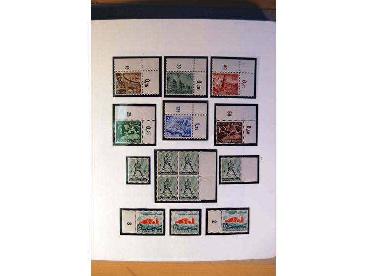 1933/45, umfangreiche postfrische und ungebrauchte Sammlung inkl. Dienstmarken mit vielen ungezähnten Marken, Teilzähnungen, 