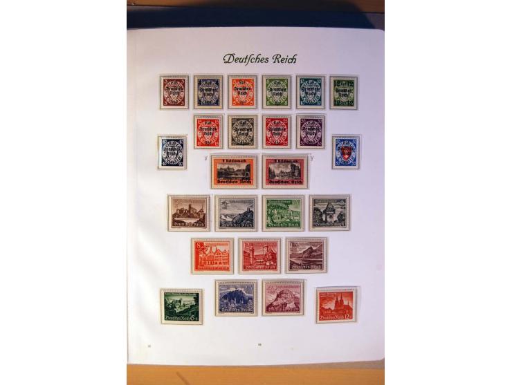 1933/45, umfangreiche postfrische und ungebrauchte Sammlung inkl. Dienstmarken mit vielen ungezähnten Marken, Teilzähnungen, 