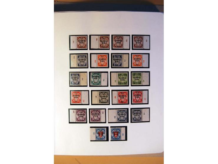 1933/45, umfangreiche postfrische und ungebrauchte Sammlung inkl. Dienstmarken mit vielen ungezähnten Marken, Teilzähnungen, 