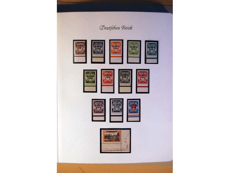1933/45, umfangreiche postfrische und ungebrauchte Sammlung inkl. Dienstmarken mit vielen ungezähnten Marken, Teilzähnungen, 