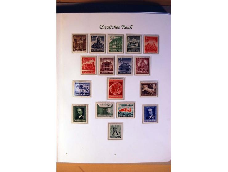 1933/45, umfangreiche postfrische und ungebrauchte Sammlung inkl. Dienstmarken mit vielen ungezähnten Marken, Teilzähnungen, 