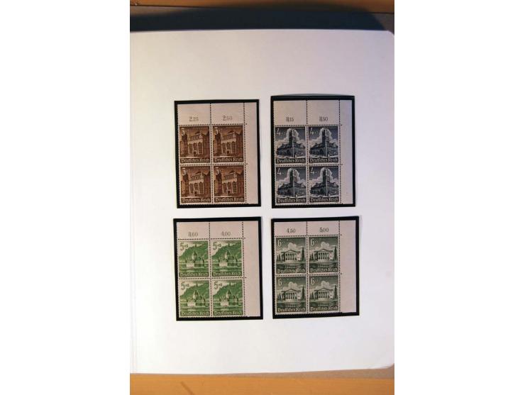 1933/45, umfangreiche postfrische und ungebrauchte Sammlung inkl. Dienstmarken mit vielen ungezähnten Marken, Teilzähnungen, 