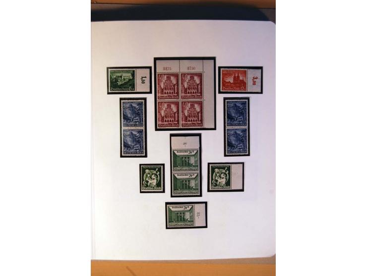 1933/45, umfangreiche postfrische und ungebrauchte Sammlung inkl. Dienstmarken mit vielen ungezähnten Marken, Teilzähnungen, 