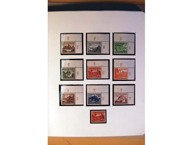 1933/45, umfangreiche postfrische und ungebrauchte Sammlung inkl. Dienstmarken mit vielen ungezähnten Marken, Teilzähnungen, 