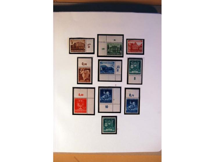 1933/45, umfangreiche postfrische und ungebrauchte Sammlung inkl. Dienstmarken mit vielen ungezähnten Marken, Teilzähnungen, 