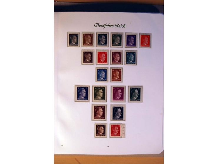 1933/45, umfangreiche postfrische und ungebrauchte Sammlung inkl. Dienstmarken mit vielen ungezähnten Marken, Teilzähnungen, 