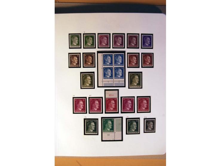 1933/45, umfangreiche postfrische und ungebrauchte Sammlung inkl. Dienstmarken mit vielen ungezähnten Marken, Teilzähnungen, 