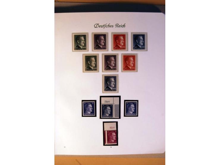 1933/45, umfangreiche postfrische und ungebrauchte Sammlung inkl. Dienstmarken mit vielen ungezähnten Marken, Teilzähnungen, 