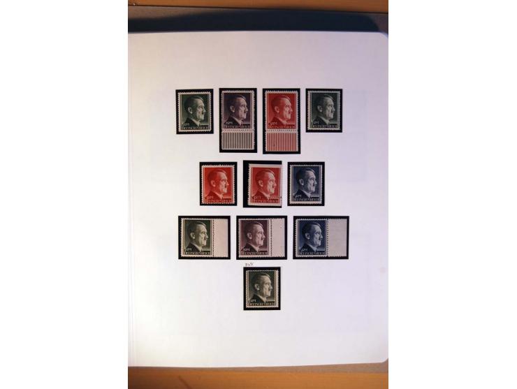 1933/45, umfangreiche postfrische und ungebrauchte Sammlung inkl. Dienstmarken mit vielen ungezähnten Marken, Teilzähnungen, 