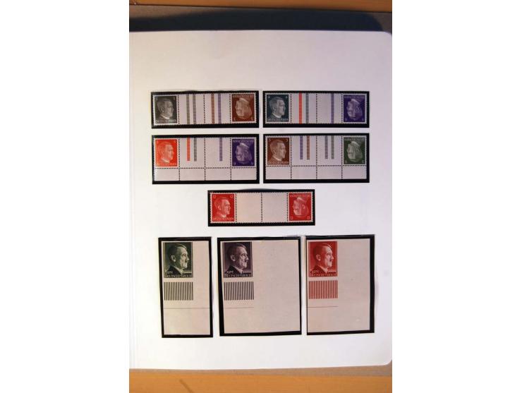 1933/45, umfangreiche postfrische und ungebrauchte Sammlung inkl. Dienstmarken mit vielen ungezähnten Marken, Teilzähnungen, 