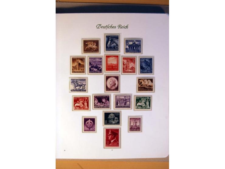 1933/45, umfangreiche postfrische und ungebrauchte Sammlung inkl. Dienstmarken mit vielen ungezähnten Marken, Teilzähnungen, 