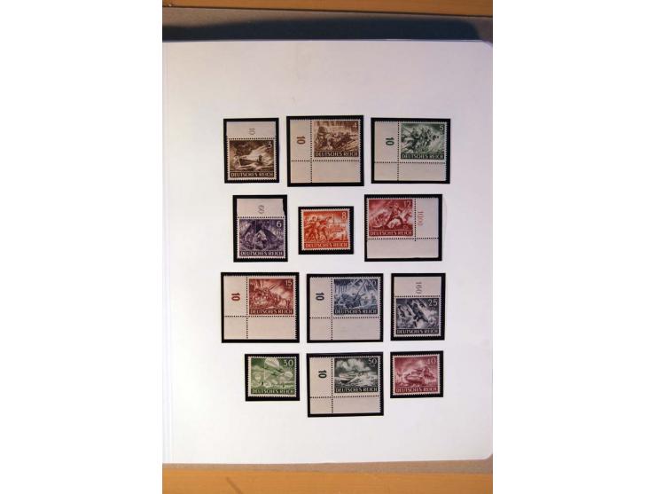 1933/45, umfangreiche postfrische und ungebrauchte Sammlung inkl. Dienstmarken mit vielen ungezähnten Marken, Teilzähnungen, 