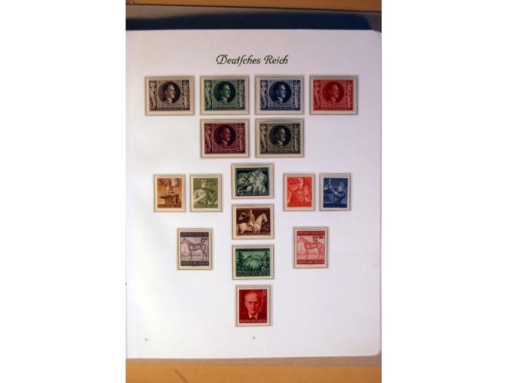 1933/45, umfangreiche postfrische und ungebrauchte Sammlung inkl. Dienstmarken mit vielen ungezähnten Marken, Teilzähnungen, 