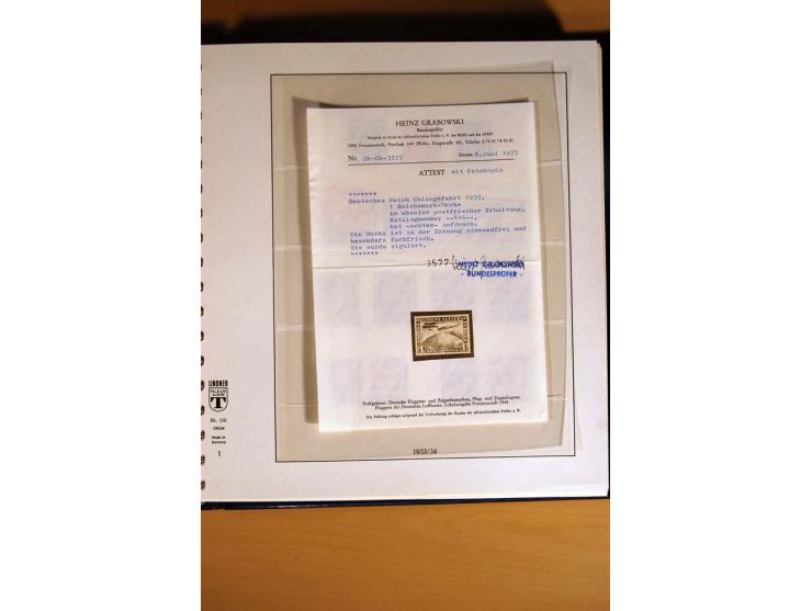 1933/45, postfrische und ungebrauchte Sammlung mit vielen postfrischen hochwertigen Sätzen, teils sign., sauber im Lindner-T-