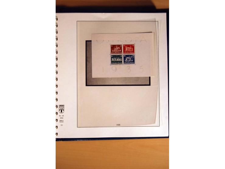1933/45, postfrische und ungebrauchte Sammlung mit vielen postfrischen hochwertigen Sätzen, teils sign., sauber im Lindner-T-