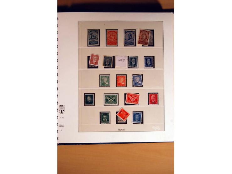 1933/45, postfrische und ungebrauchte Sammlung mit vielen postfrischen hochwertigen Sätzen, teils sign., sauber im Lindner-T-
