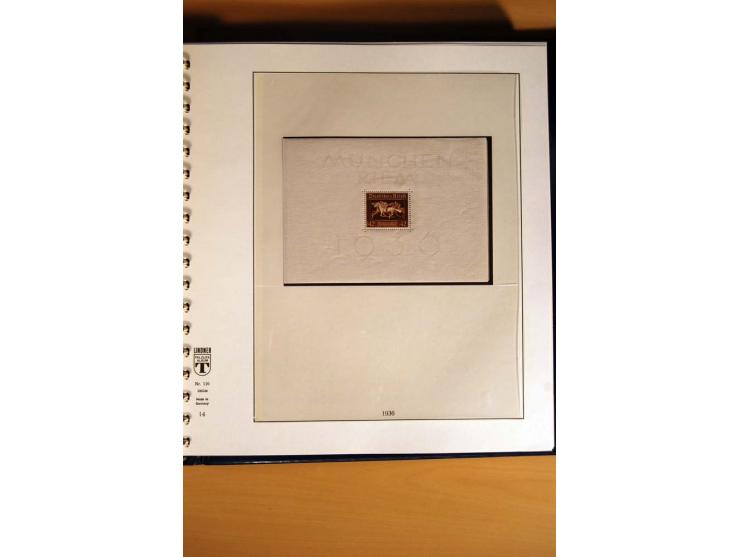 1933/45, postfrische und ungebrauchte Sammlung mit vielen postfrischen hochwertigen Sätzen, teils sign., sauber im Lindner-T-