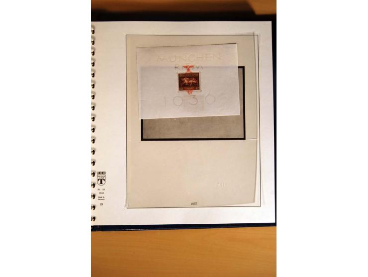 1933/45, postfrische und ungebrauchte Sammlung mit vielen postfrischen hochwertigen Sätzen, teils sign., sauber im Lindner-T-