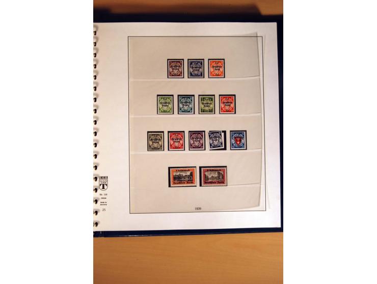 1933/45, postfrische und ungebrauchte Sammlung mit vielen postfrischen hochwertigen Sätzen, teils sign., sauber im Lindner-T-