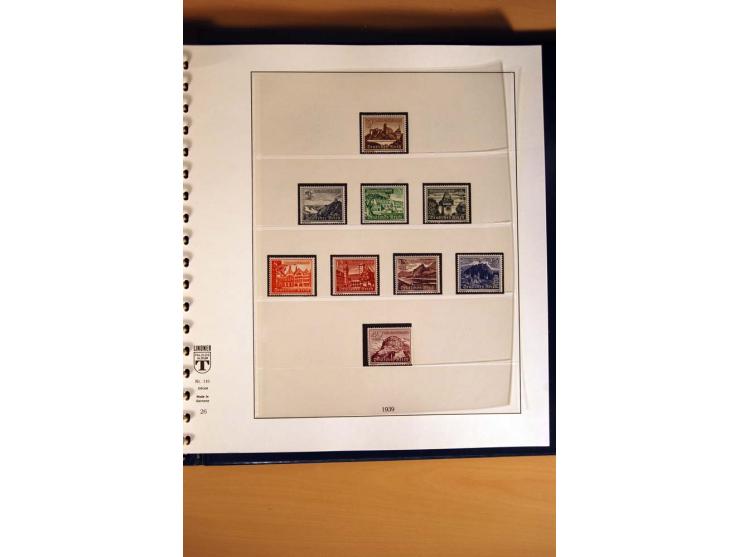 1933/45, postfrische und ungebrauchte Sammlung mit vielen postfrischen hochwertigen Sätzen, teils sign., sauber im Lindner-T-