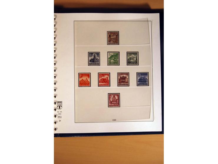 1933/45, postfrische und ungebrauchte Sammlung mit vielen postfrischen hochwertigen Sätzen, teils sign., sauber im Lindner-T-