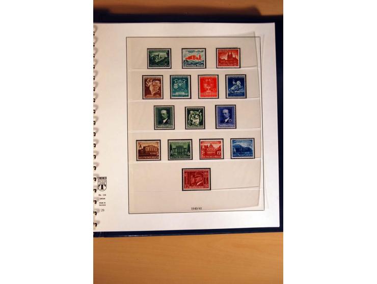 1933/45, postfrische und ungebrauchte Sammlung mit vielen postfrischen hochwertigen Sätzen, teils sign., sauber im Lindner-T-