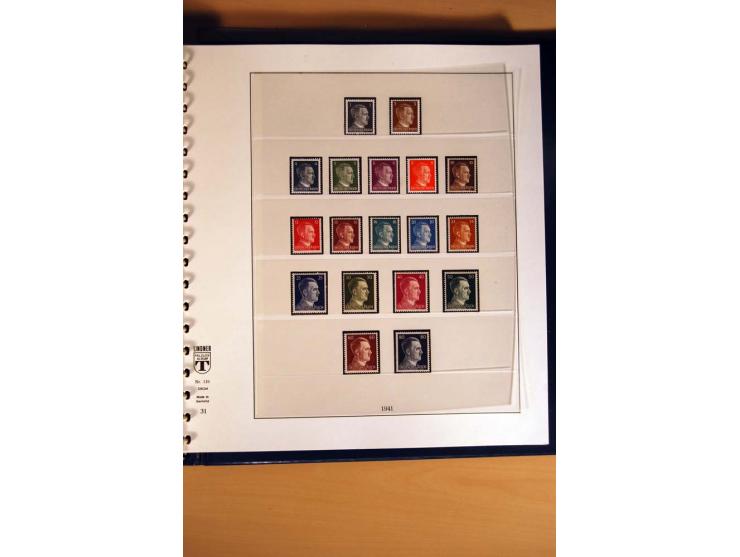 1933/45, postfrische und ungebrauchte Sammlung mit vielen postfrischen hochwertigen Sätzen, teils sign., sauber im Lindner-T-