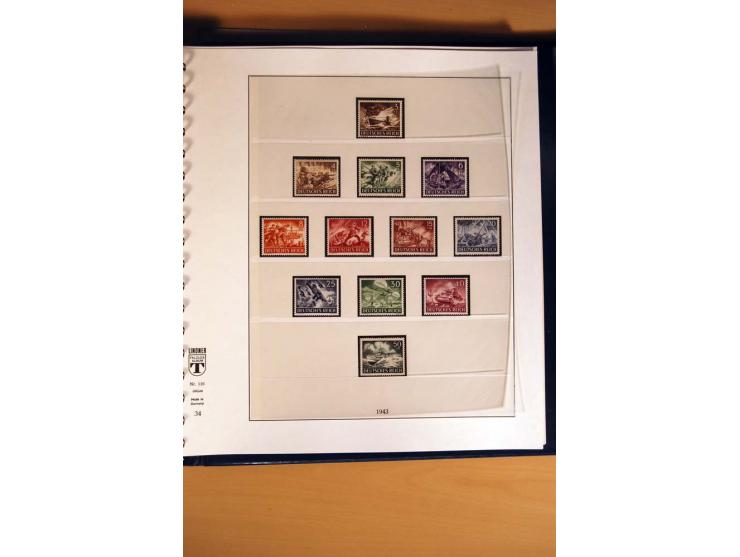 1933/45, postfrische und ungebrauchte Sammlung mit vielen postfrischen hochwertigen Sätzen, teils sign., sauber im Lindner-T-