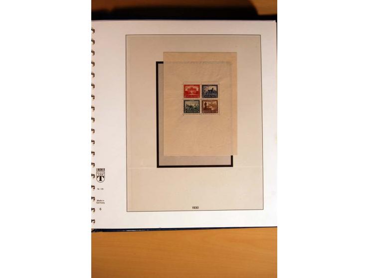 1933/45, postfrische und ungebrauchte Sammlung mit vielen postfrischen hochwertigen Sätzen, teils sign., sauber im Lindner-T-