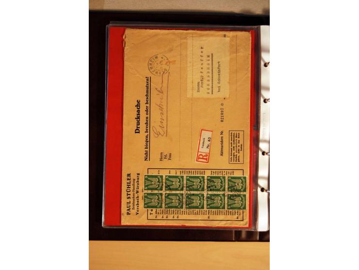 1923/32, umfangreiche Sammlung mit einigen hundert Briefen und Karten, sauber nach Ausgaben sortiert mit vielen besseren Einz