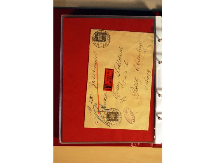 1923/32, umfangreiche Sammlung mit einigen hundert Briefen und Karten, sauber nach Ausgaben sortiert mit vielen besseren Einz