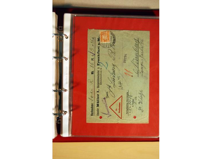 1923/32, umfangreiche Sammlung mit einigen hundert Briefen und Karten, sauber nach Ausgaben sortiert mit vielen besseren Einz