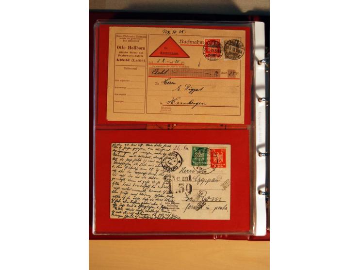 1923/32, umfangreiche Sammlung mit einigen hundert Briefen und Karten, sauber nach Ausgaben sortiert mit vielen besseren Einz