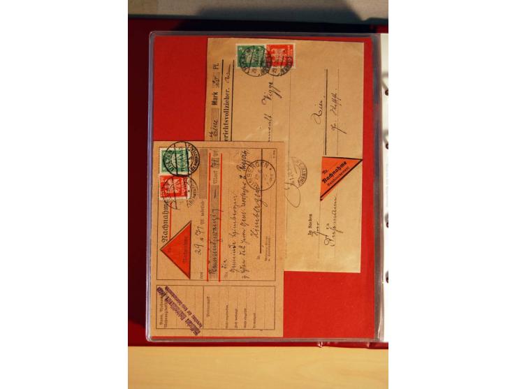 1923/32, umfangreiche Sammlung mit einigen hundert Briefen und Karten, sauber nach Ausgaben sortiert mit vielen besseren Einz