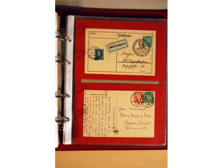 1923/32, umfangreiche Sammlung mit einigen hundert Briefen und Karten, sauber nach Ausgaben sortiert mit vielen besseren Einz