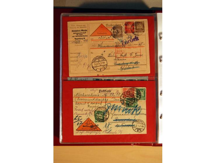 1923/32, umfangreiche Sammlung mit einigen hundert Briefen und Karten, sauber nach Ausgaben sortiert mit vielen besseren Einz