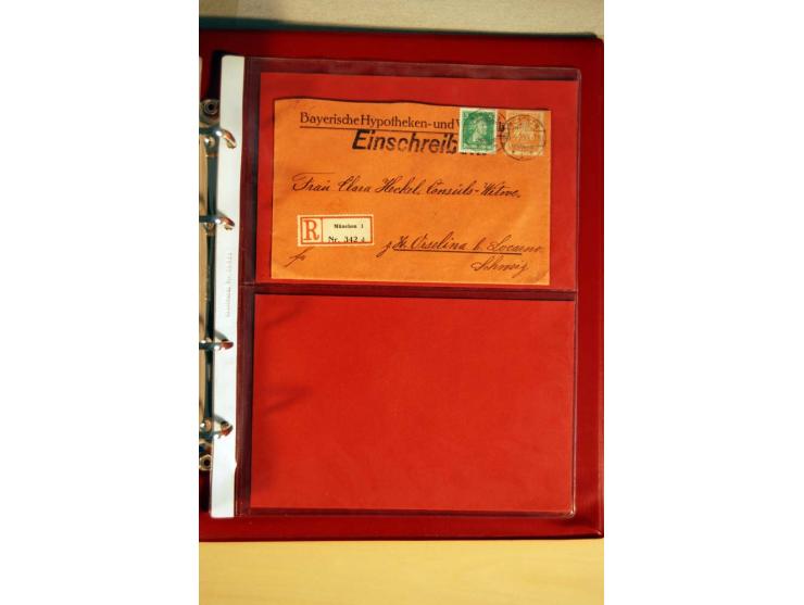 1923/32, umfangreiche Sammlung mit einigen hundert Briefen und Karten, sauber nach Ausgaben sortiert mit vielen besseren Einz
