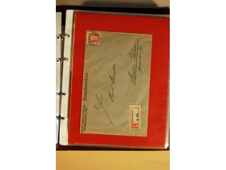 1923/32, umfangreiche Sammlung mit einigen hundert Briefen und Karten, sauber nach Ausgaben sortiert mit vielen besseren Einz