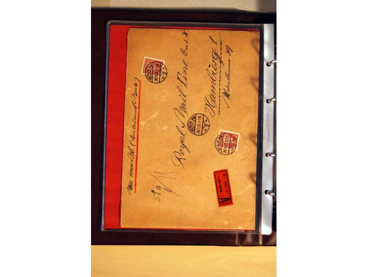 1923/32, umfangreiche Sammlung mit einigen hundert Briefen und Karten, sauber nach Ausgaben sortiert mit vielen besseren Einz