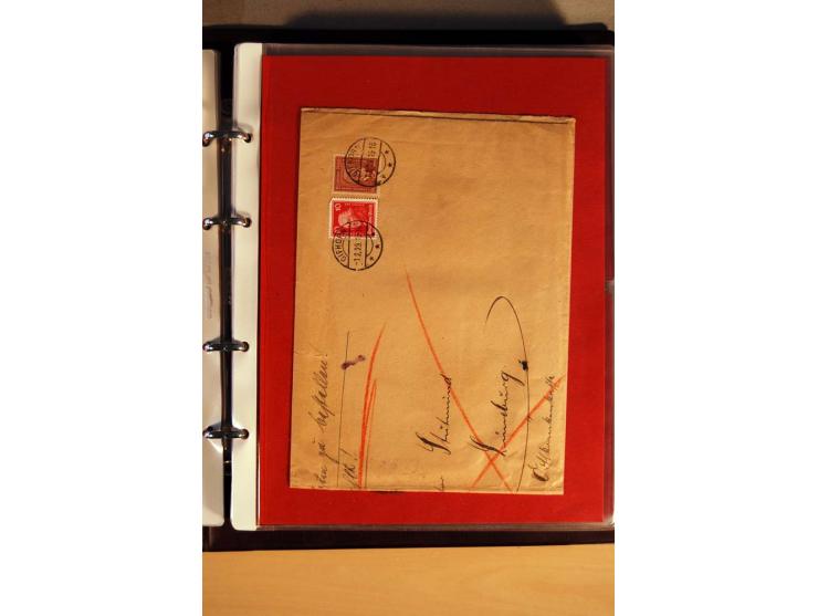 1923/32, umfangreiche Sammlung mit einigen hundert Briefen und Karten, sauber nach Ausgaben sortiert mit vielen besseren Einz