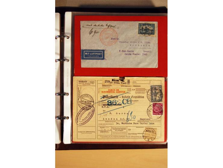 1923/32, umfangreiche Sammlung mit einigen hundert Briefen und Karten, sauber nach Ausgaben sortiert mit vielen besseren Einz
