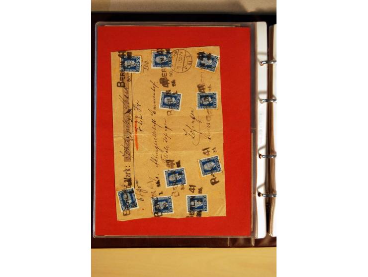 1923/32, umfangreiche Sammlung mit einigen hundert Briefen und Karten, sauber nach Ausgaben sortiert mit vielen besseren Einz