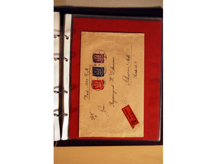 1923/32, umfangreiche Sammlung mit einigen hundert Briefen und Karten, sauber nach Ausgaben sortiert mit vielen besseren Einz