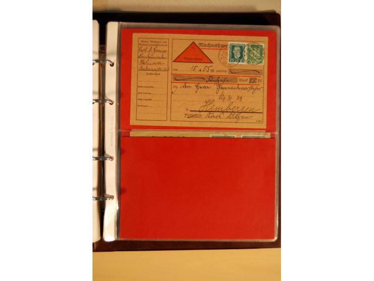 1923/32, umfangreiche Sammlung mit einigen hundert Briefen und Karten, sauber nach Ausgaben sortiert mit vielen besseren Einz
