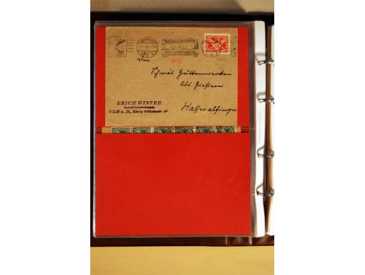 1923/32, umfangreiche Sammlung mit einigen hundert Briefen und Karten, sauber nach Ausgaben sortiert mit vielen besseren Einz