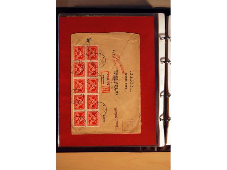 1923/32, umfangreiche Sammlung mit einigen hundert Briefen und Karten, sauber nach Ausgaben sortiert mit vielen besseren Einz